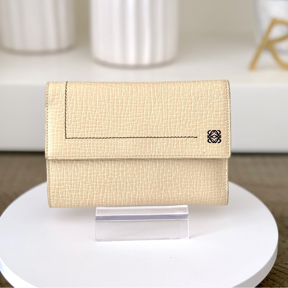 LOEWE Anagram Leather Bi-Fold Wallet